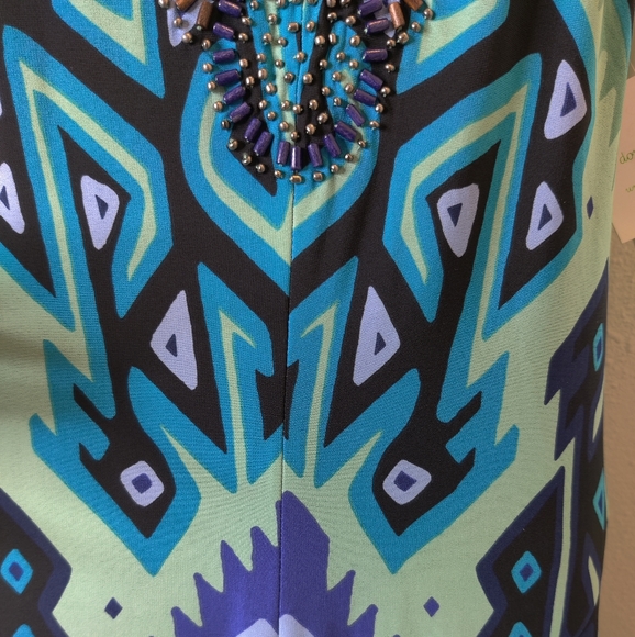 New Donna Morgan long peacock dress - Picture 8 of 8